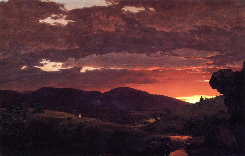 Frederic Edwin Church Twilight, Short arbiter twixt day and night'